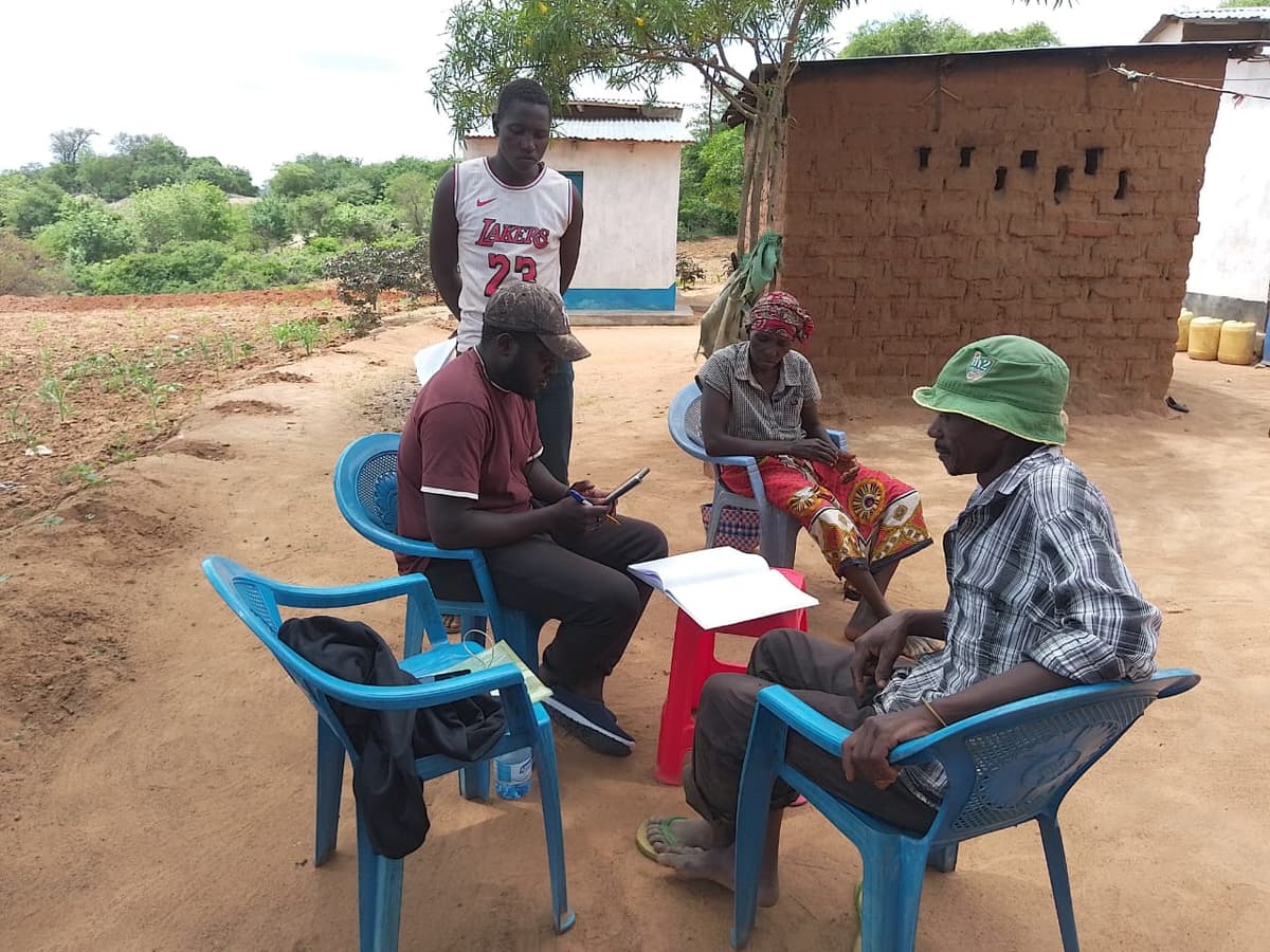 Household survey interview during the KJADE baseline data collection.
